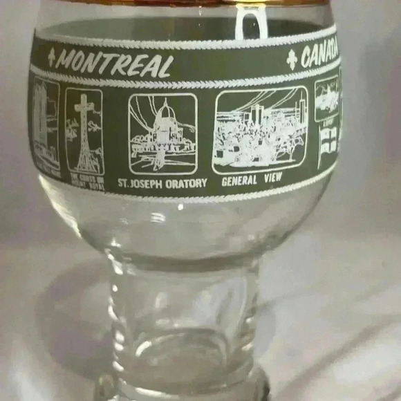 4- Vtg Pint Beer Glass  (Montreal) - Picture 5 of 6